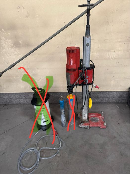 Wiertnica diamentowa + statyw, hydronetka do betonu HILTI DD160E