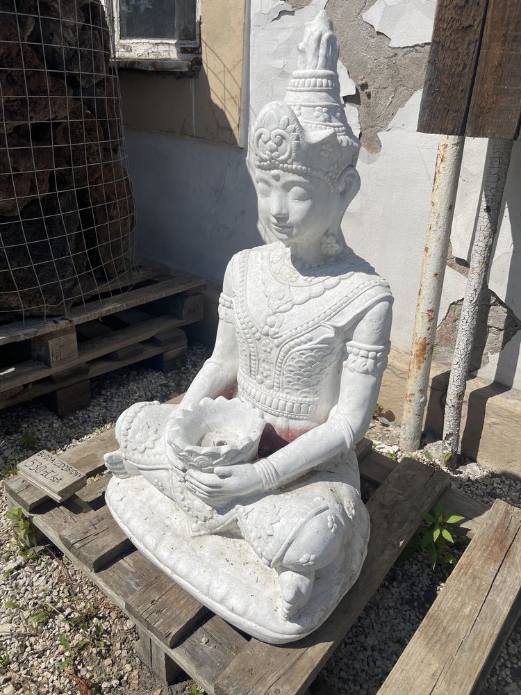 BUDDA Rzeźba Betonowa Figura Ogrodowa Fontanna Donica Kamień Ogrodowy