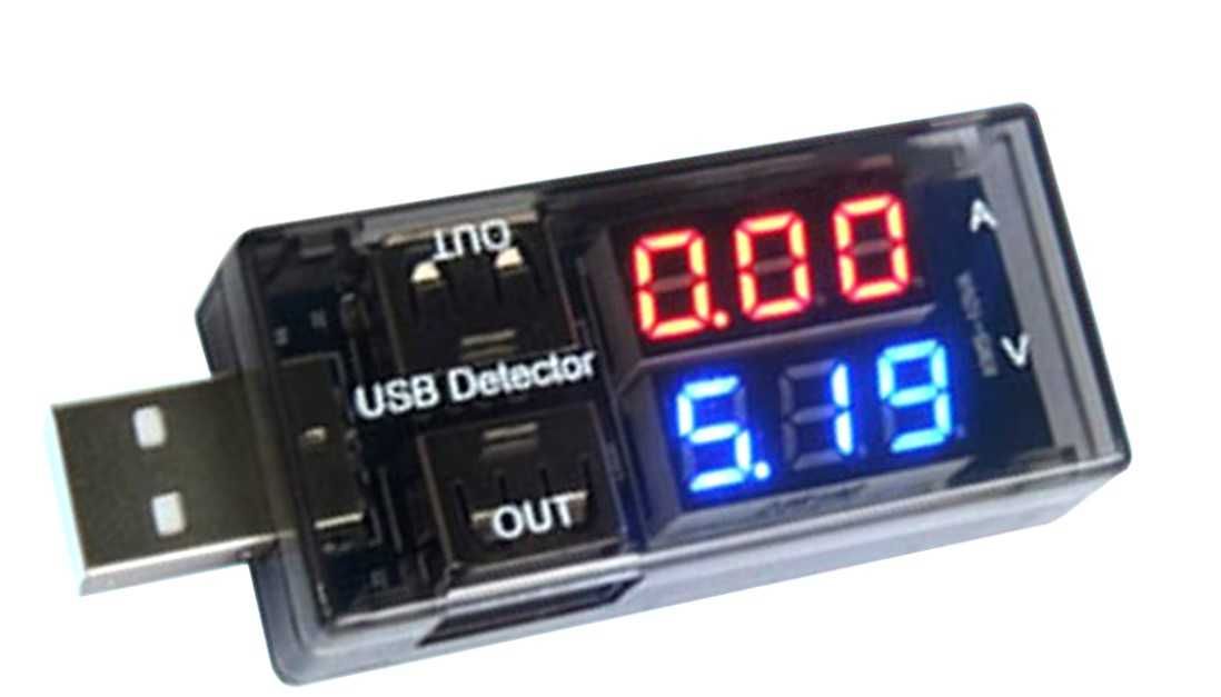 Tester USB 5V 12V pomiar napięcie prąd