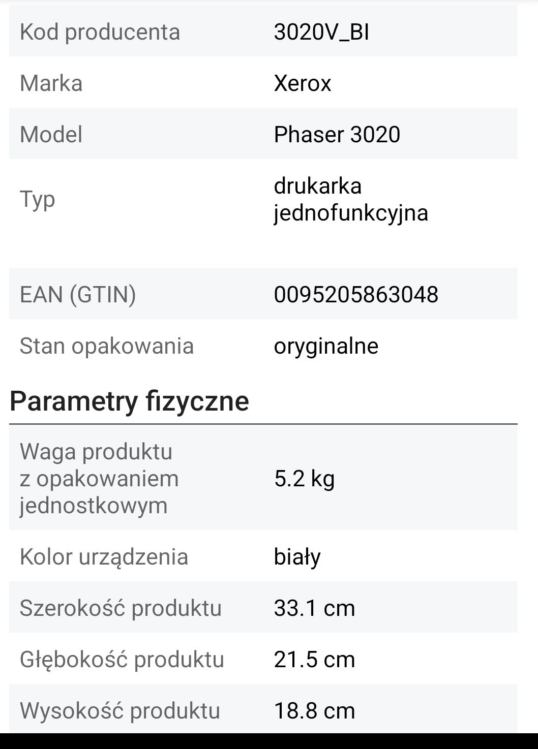 Drukarka laserowa nowa