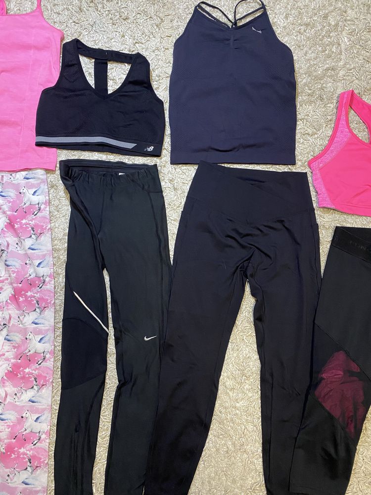 Костюм для фитнеса S-M/Xs/L/лосины Nike/пуш-ап/топ/для зала тренировок