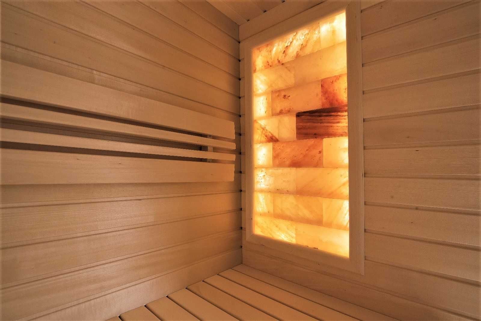 Ekskluzywna sauna „DOBLE”, + Panel z soli himalajskiej