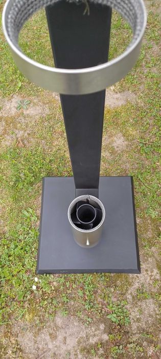 Lampa rakietowa ogrodowa na pellet, palenisko ogrodowe. MEGA EFEKT