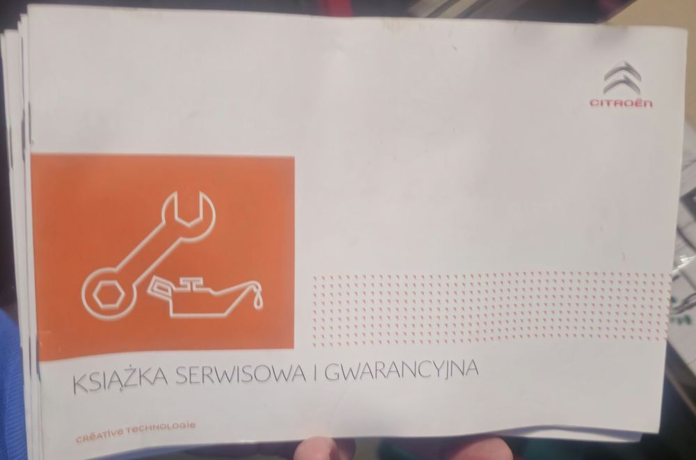 Książka serwisowa Citroen