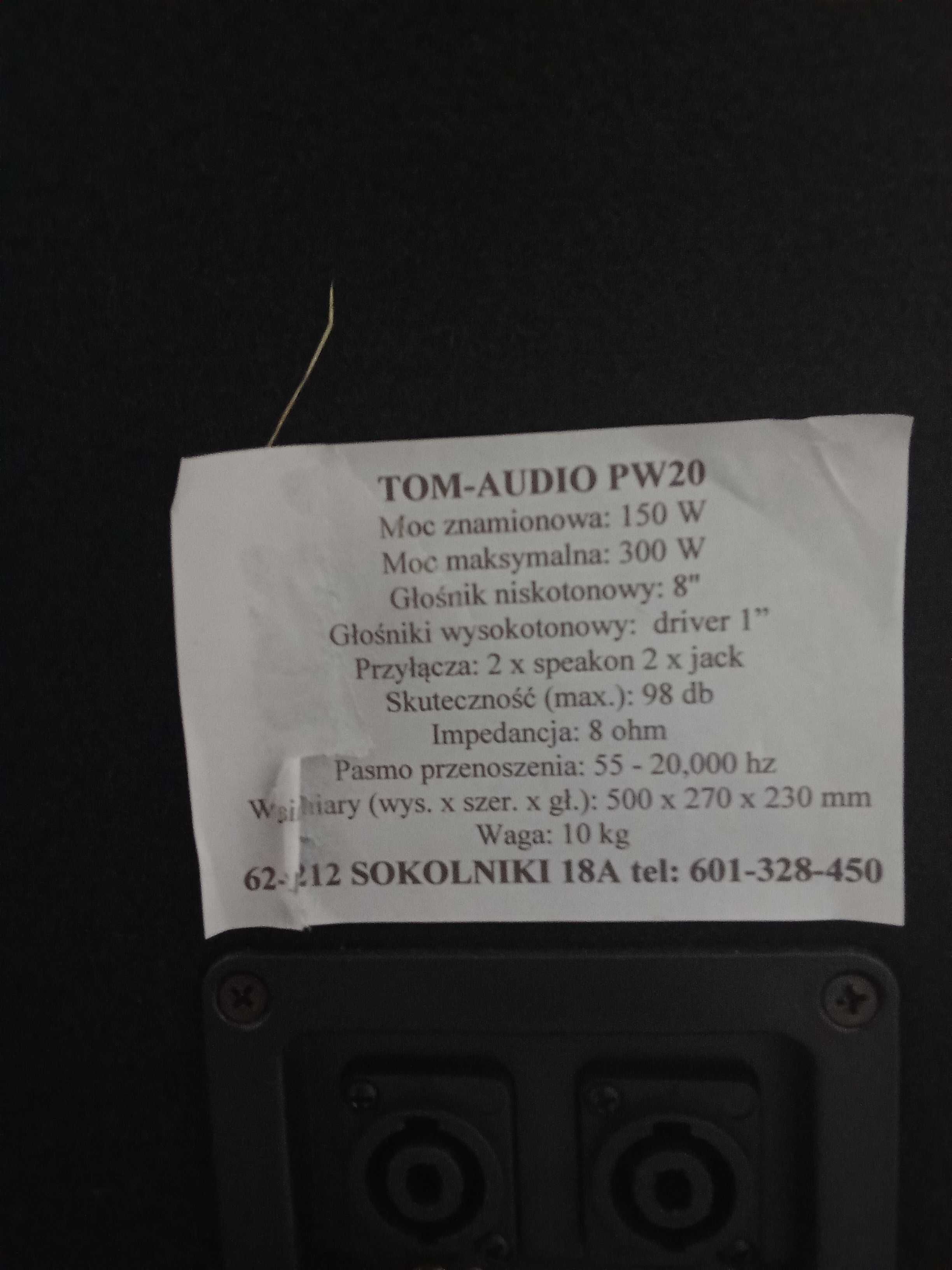 Zestaw DJ nagłośnienie, oświetlenie, statyw subwoofer kolumny mikser
