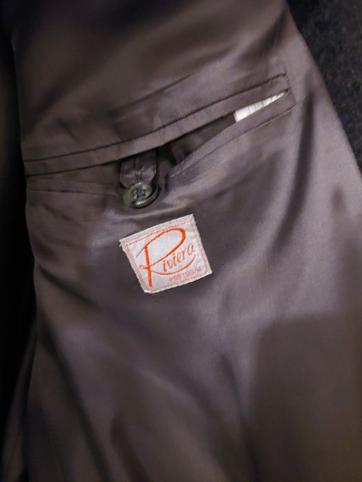 -50%Sobretudo Antracite Marca Riviera