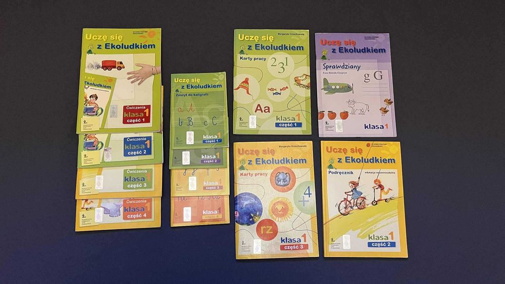Zestaw książek „Uczę się z Ekoludkiem” klasa 1