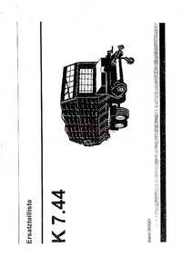Katalog części Przyczepy samozbierającej Deutz Fahr K 7.44