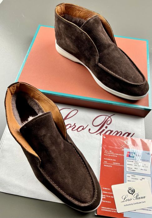 Лофери Loro Piana чоловічі утеплені лофери лоро піана утеплені