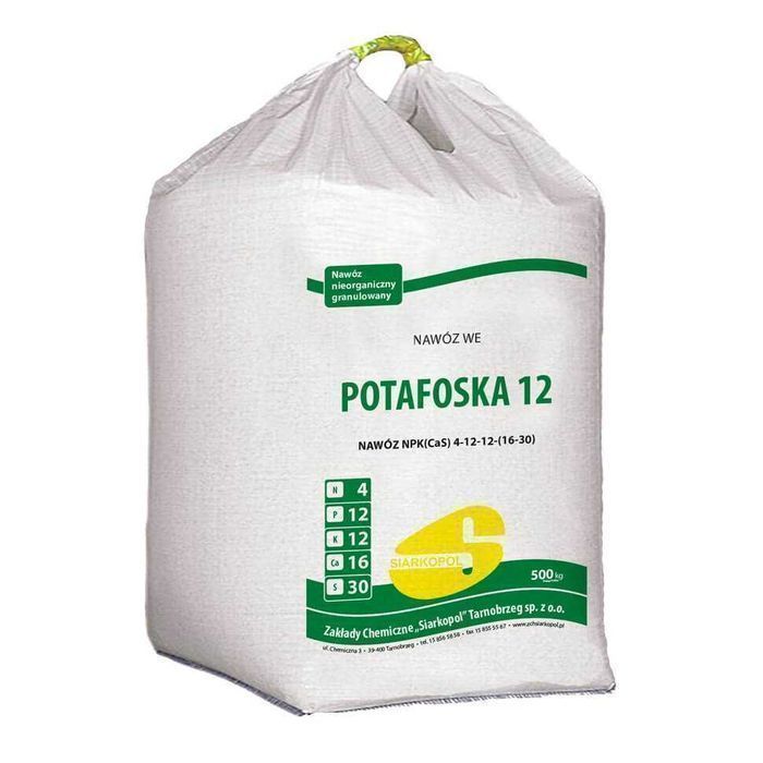 Potafoska 12 NPK 4-12-12 bigbag 500kg nawóz na użytki zielone zboża -%