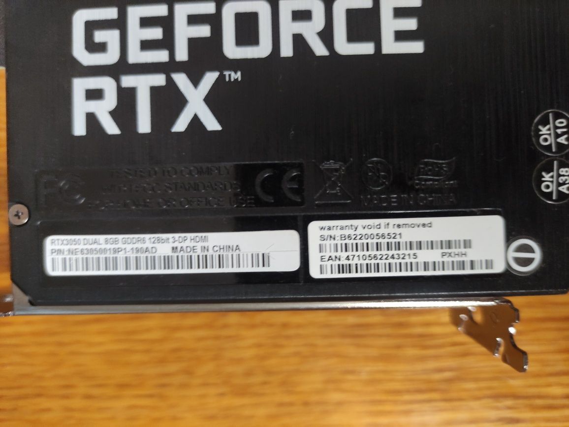 Відеокарта GeForce RTX 3050 Palit