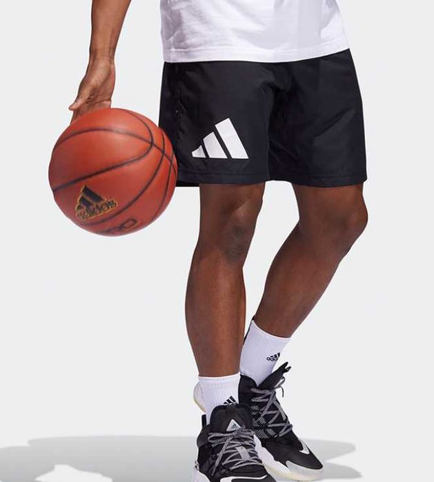 Шорти Adidas Legends Basketball Shorts Black White HF4194