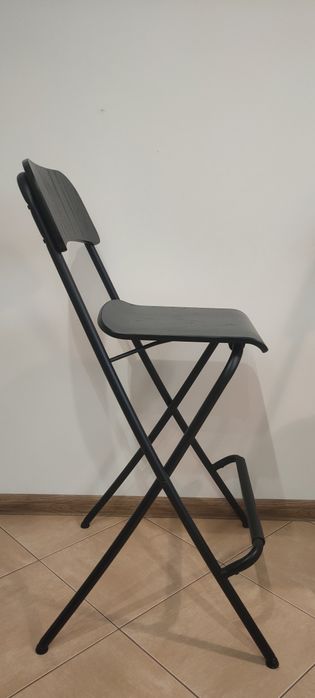 IKEA FRANKLIN Taboret składany z oparciem 63 cm - 3 sztuki