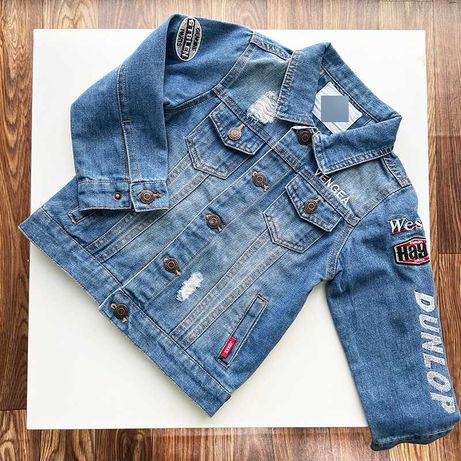 Стильная джинсовая куртка для мальчика JDK, размеры 130-140-150
