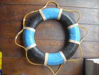 Boia salva-vidas antiga vintage nautico marinha