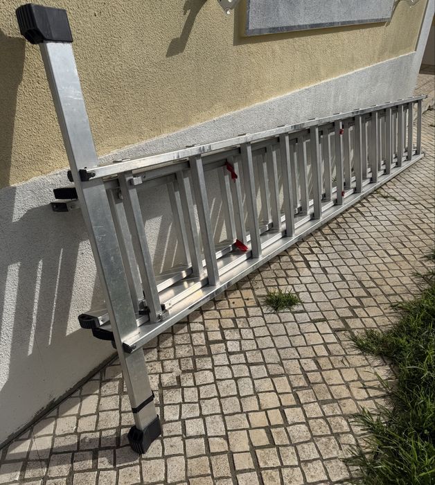 Escada de 3 lances 6 metros em aluminio