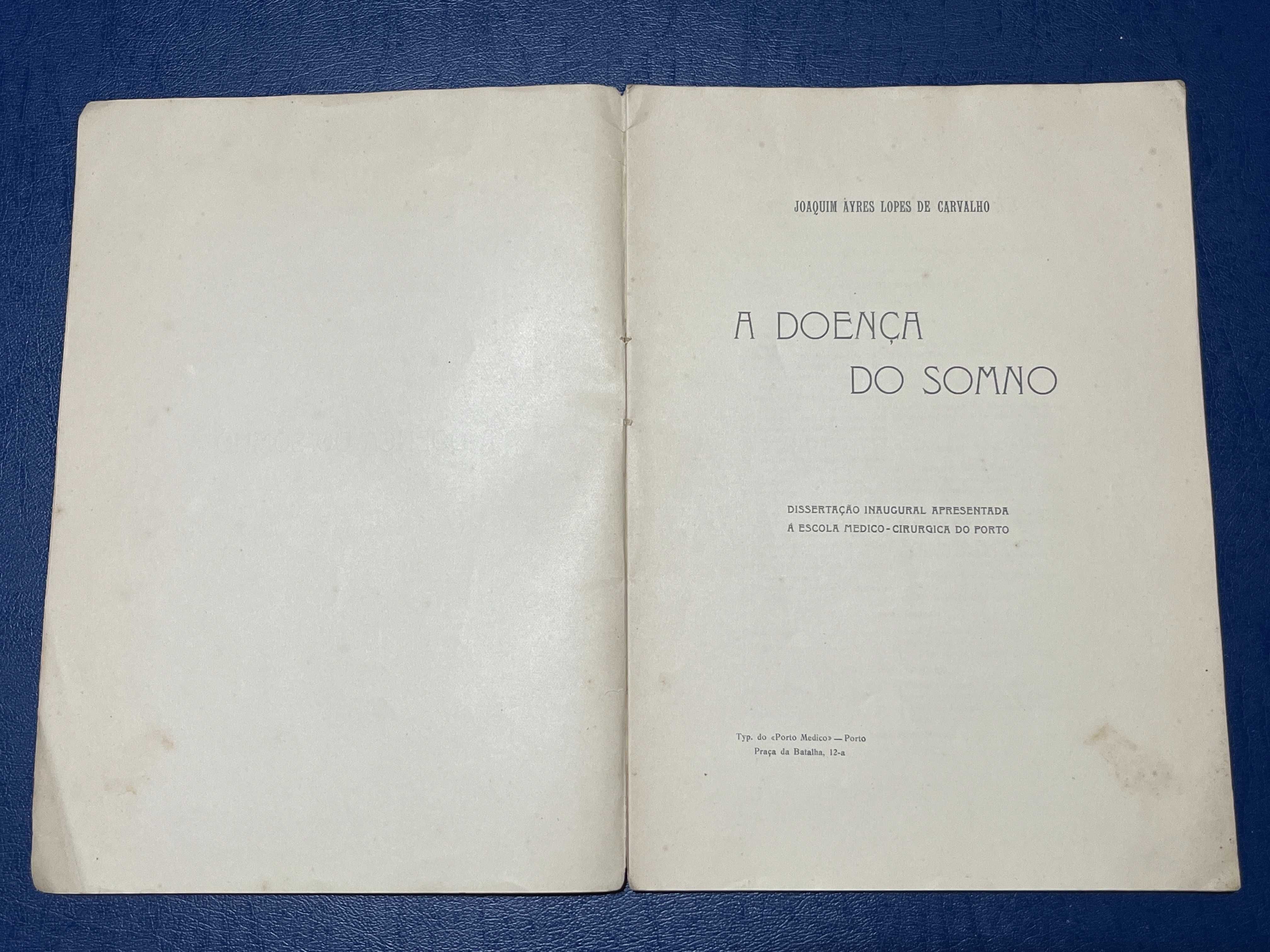 A Doença do Somno (1906) - Joaquim Ayres Lopes de Carvalho