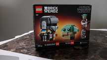 Lego Brickheadz 75317 Mandalorianin i dziecko Star wars grogu yoda