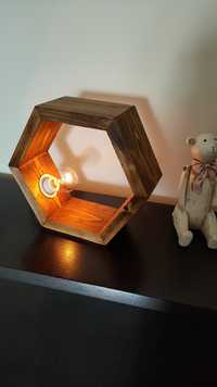 Lampka nocna, hexagon.