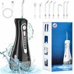 Irygator Do Zębów Bezprzewodowy Dentystyczny 4 Tryby 320Ml Mocny 8 Koń