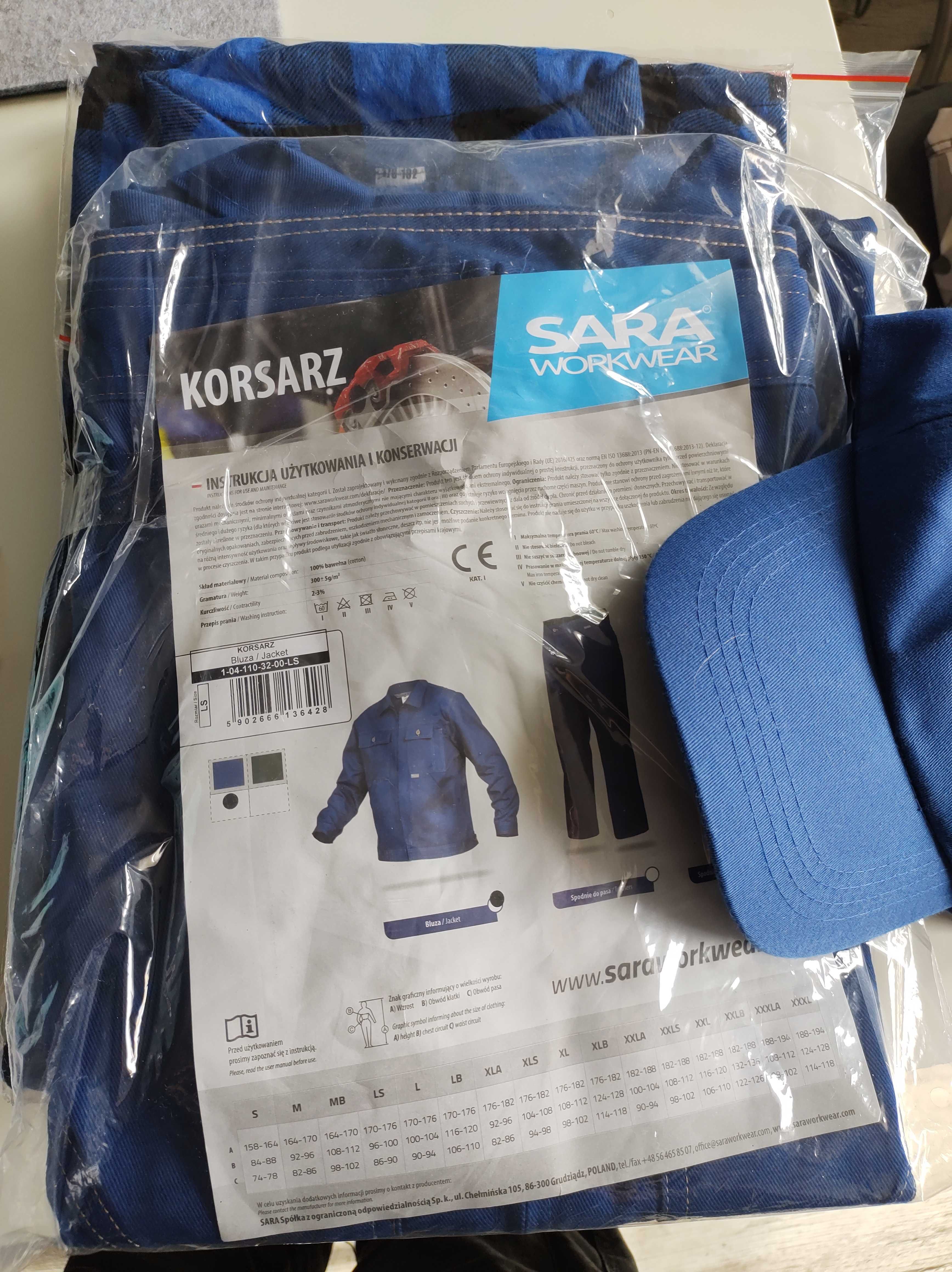 ubranie robocze Komplet spodnie koszula bluza