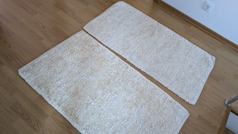 2 Tapetes beges 70x120