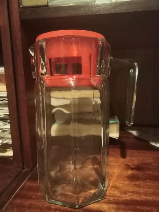 Глечик/графін скляний 1250 мл із кришкою "Kosem"