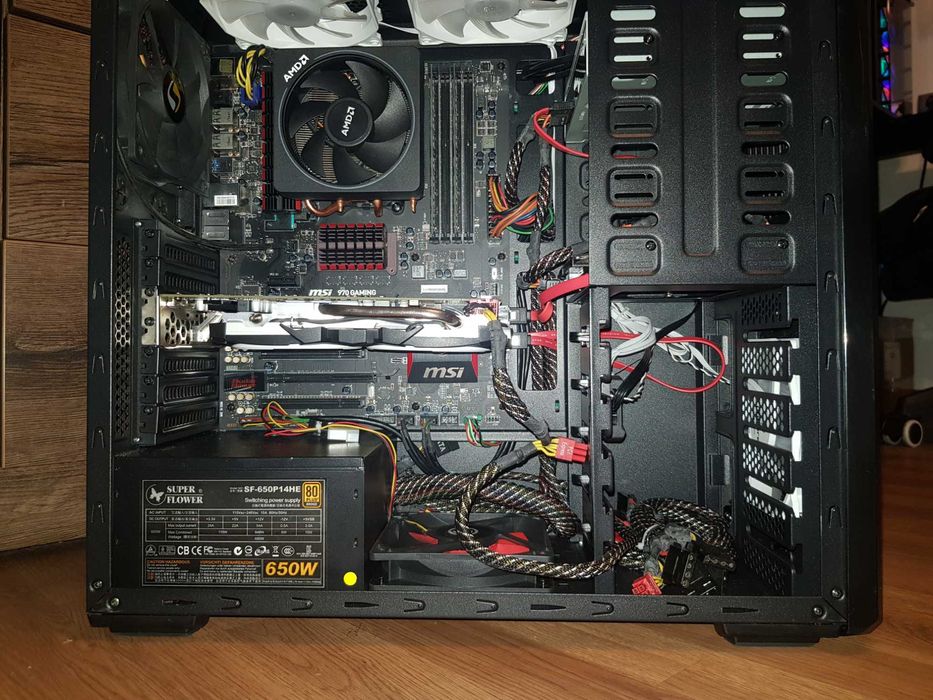 Komputer Gamingowy FX-8370 / RX570  / 16GB RAM / SSD + HDD / Po serwis