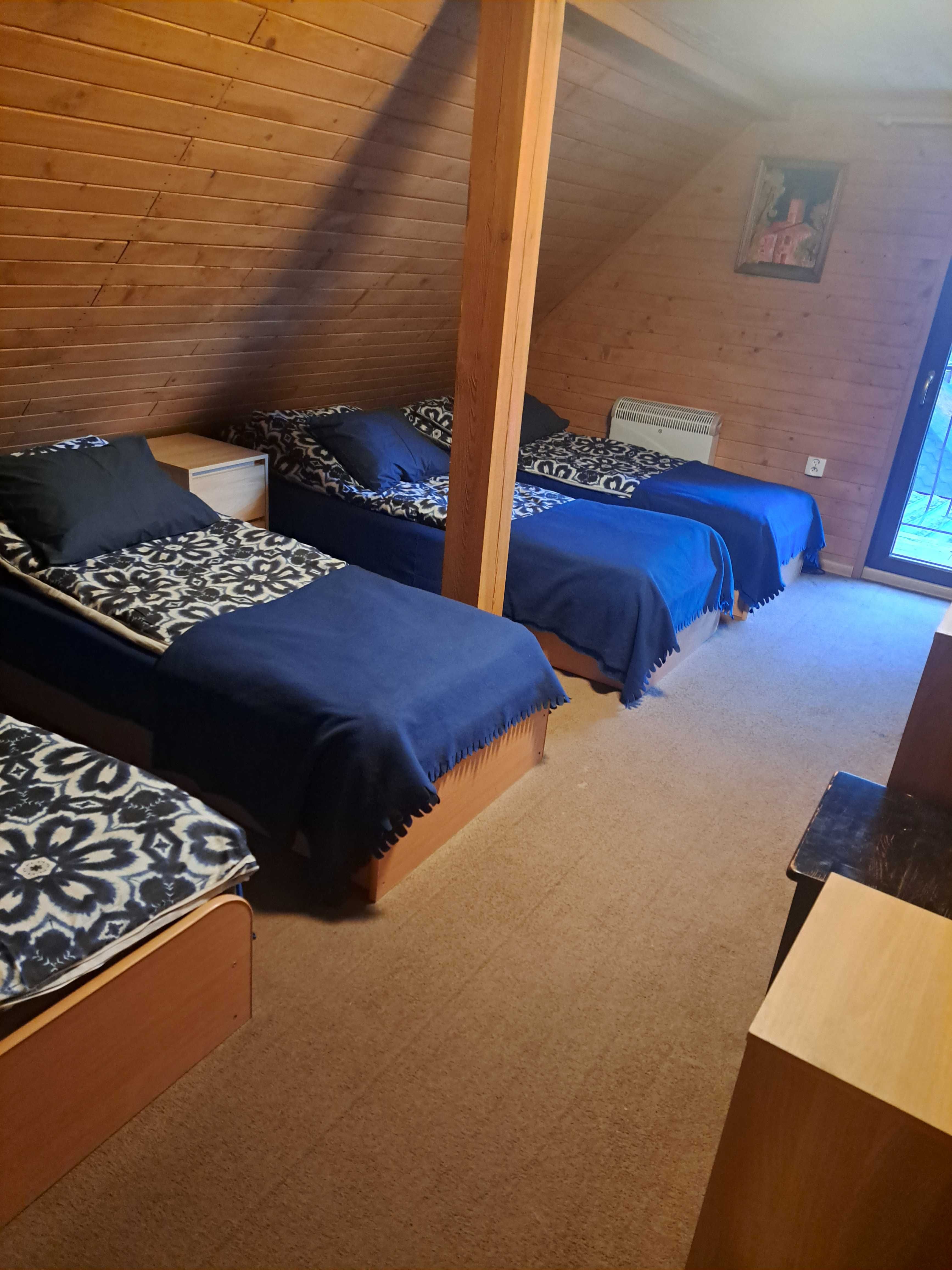 Dom domek letniskowy nad jeziorem. Sauna, bania, kominek, bilard.