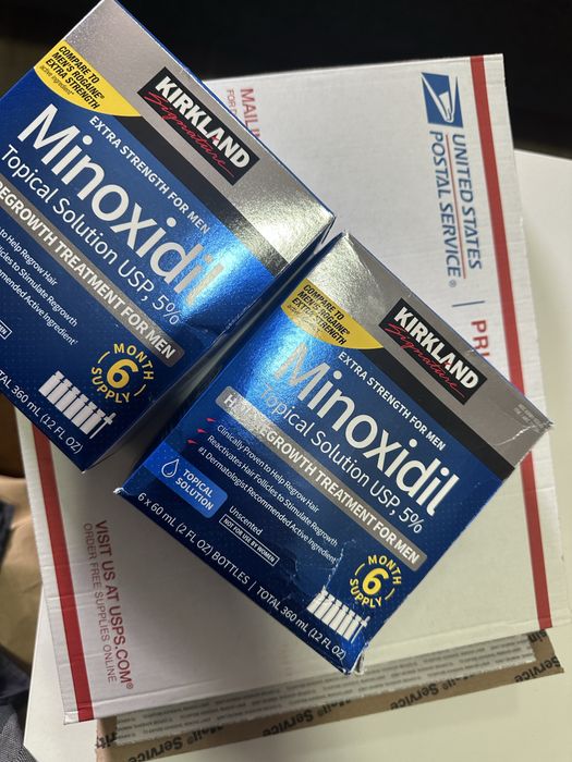 Minoxidil Kirkland caixa 6 unidades