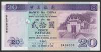 Macau / Makao 20 patacas 1996 - stan bankowy UNC