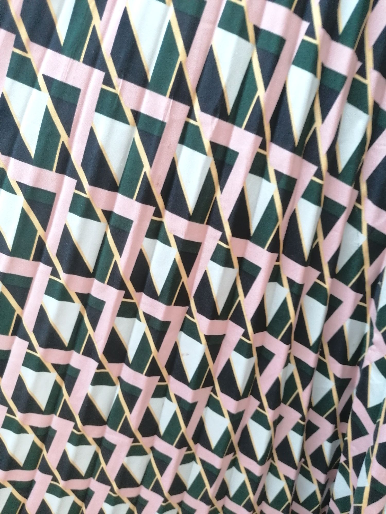 Vestido Maxi com Padrão geométrico
