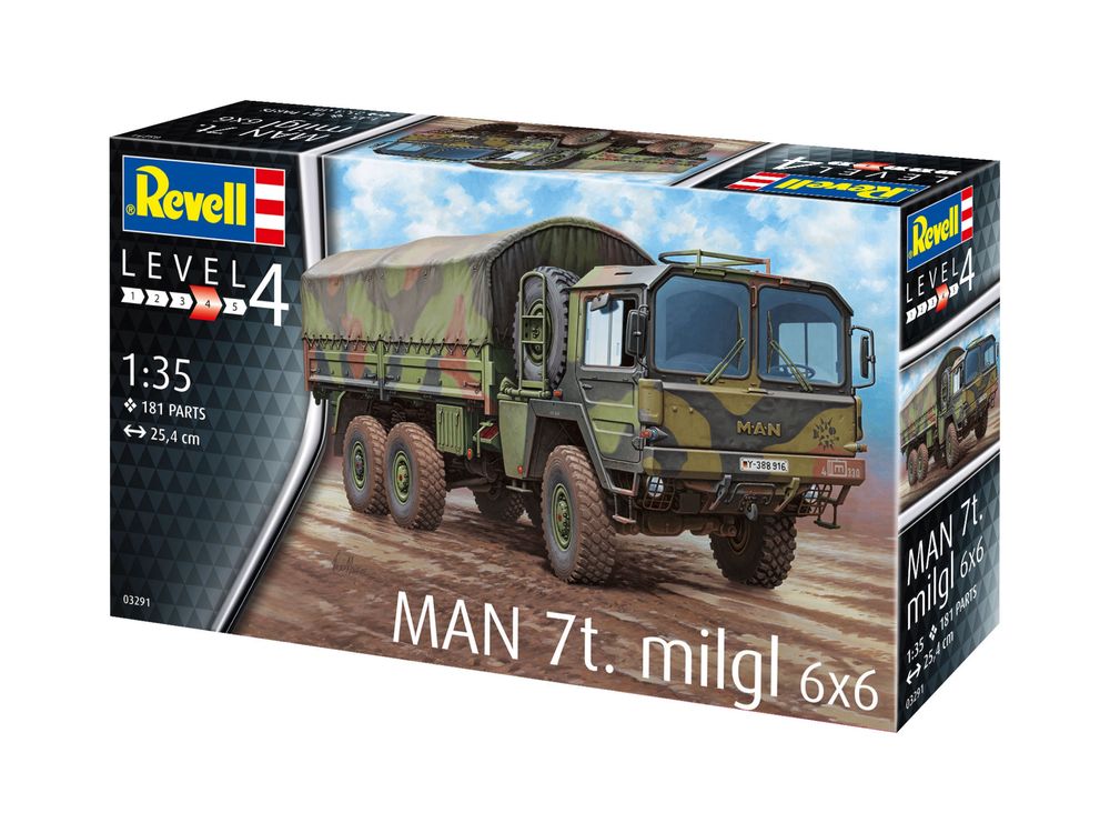 Model do sklejania POJAZD 1/35 Revell 03291 MAN 7T MILGL