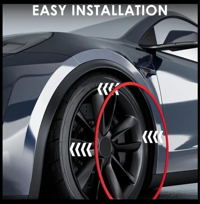 Захисник краю колеса автомобіля. 8М. Чорна