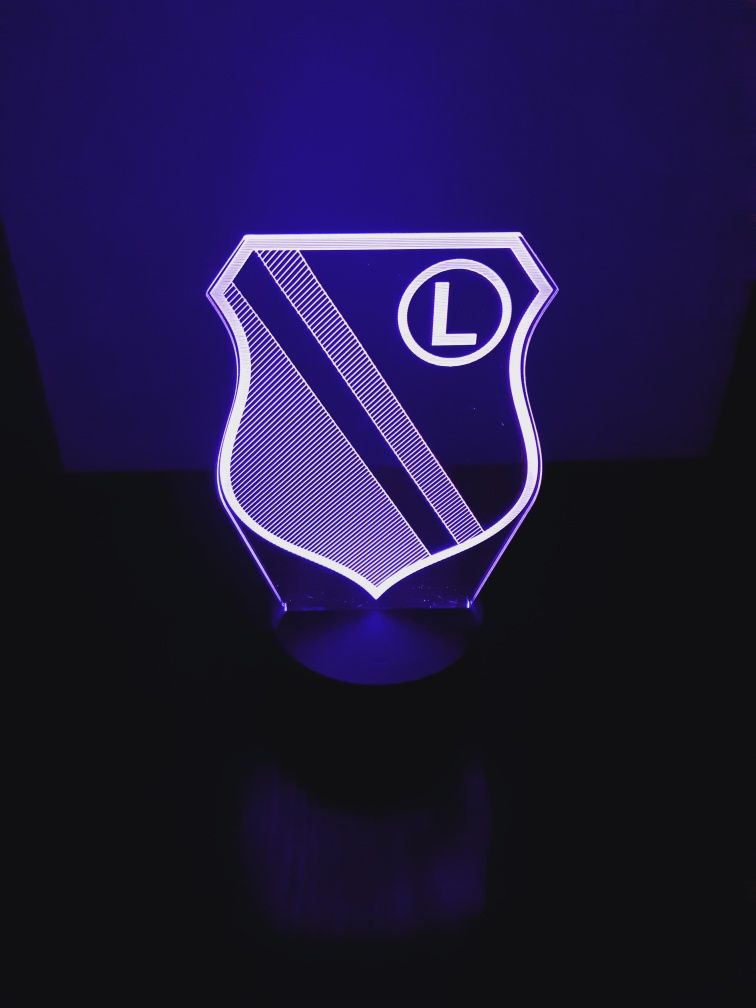 Lampka LED 3d Legia Warszawa