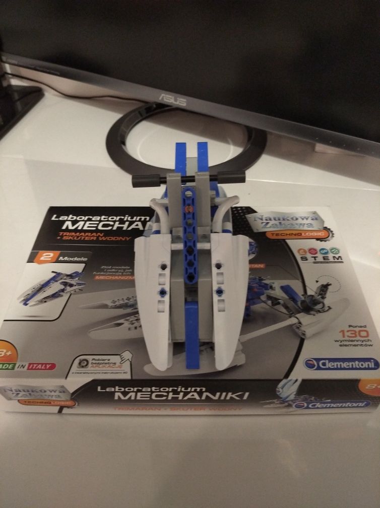 Klocki Clementoni Laboratorium mechaniki 2 modele w 1