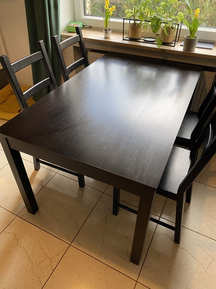 Stół Ikea Bjursnas ciemny brąz