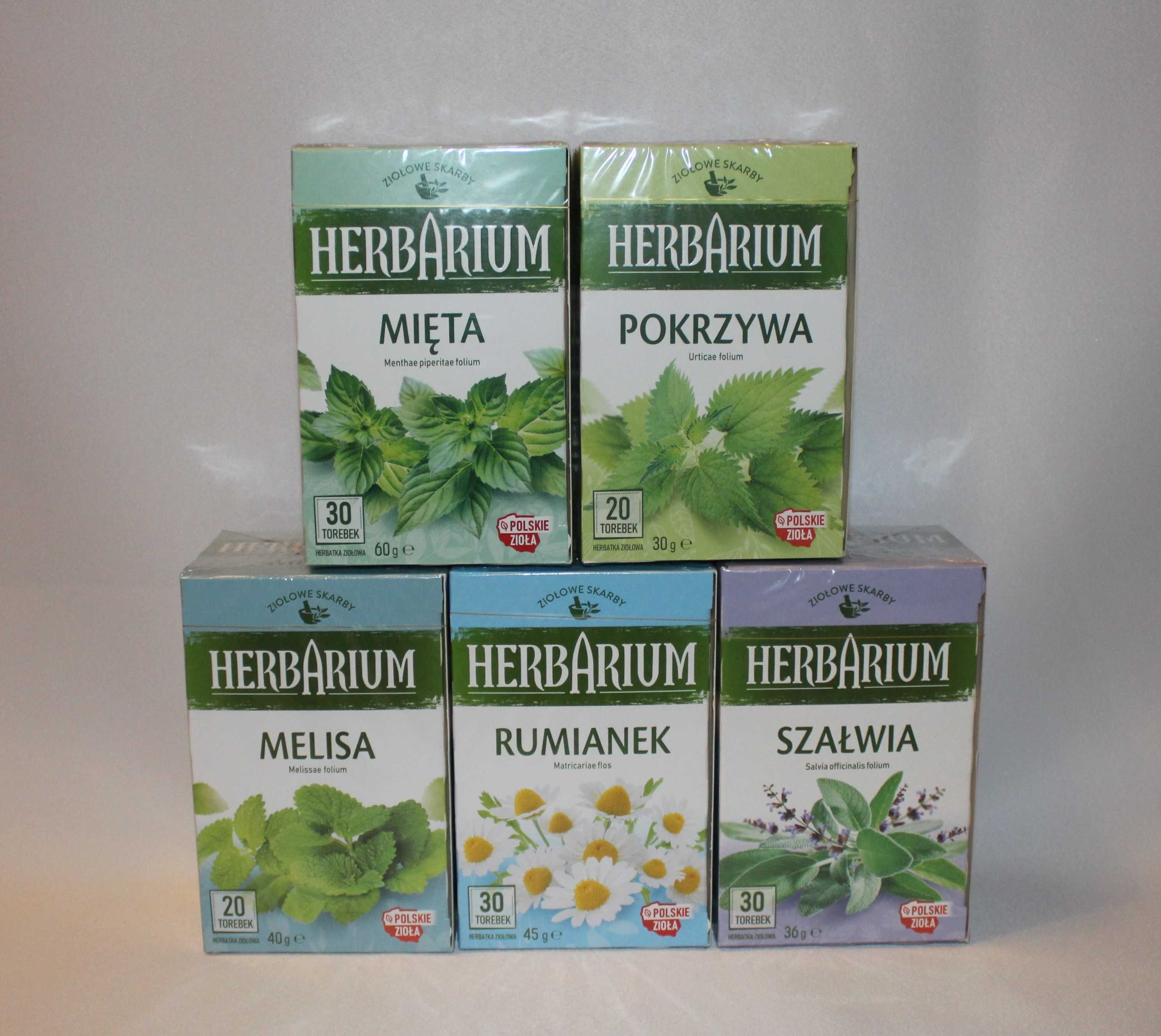 Herbarium Herbata ziołowa napar mięta melisa szałwia pokrzywa rumianek
