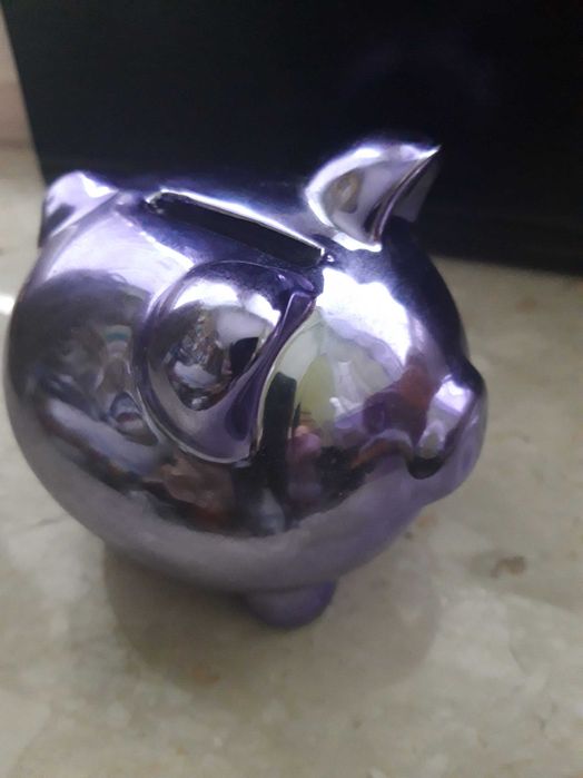 skarbonka świnka lustrzana