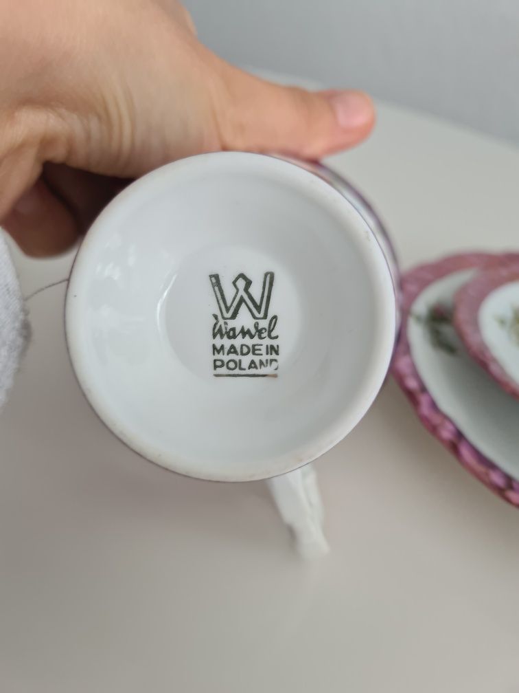 Polska porcelana Wawel zestaw śniadaniowy