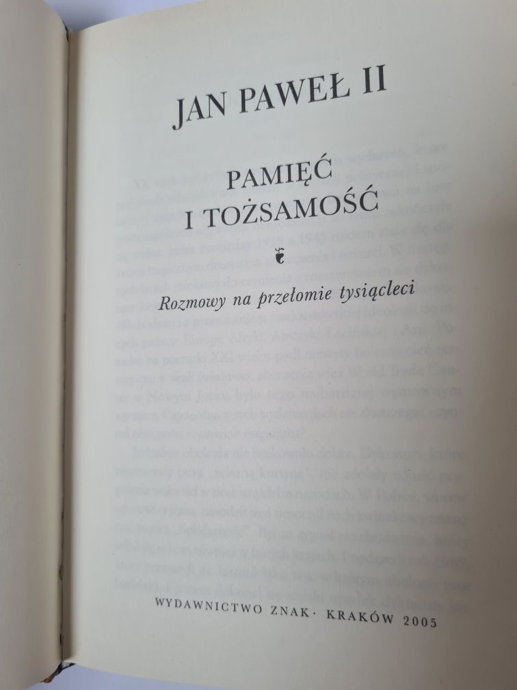 Jan Paweł II - Pamięć i tożsamość. Książka