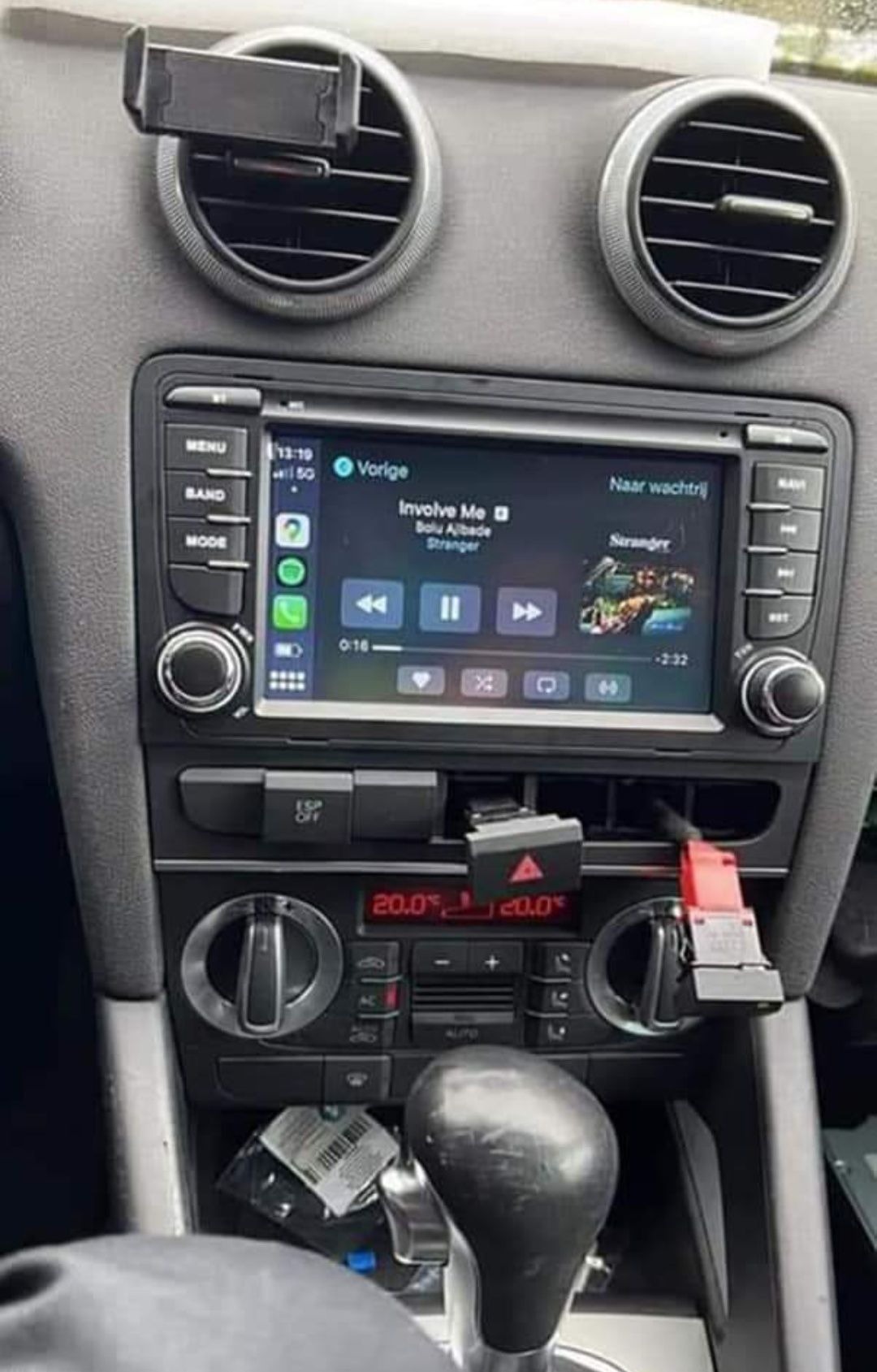 Rádio Android 13 com GPS Audi A3 8P (Artigo Novo)