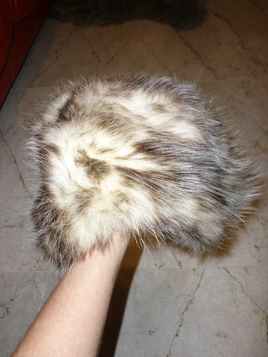 czapka skóra futro naturalne