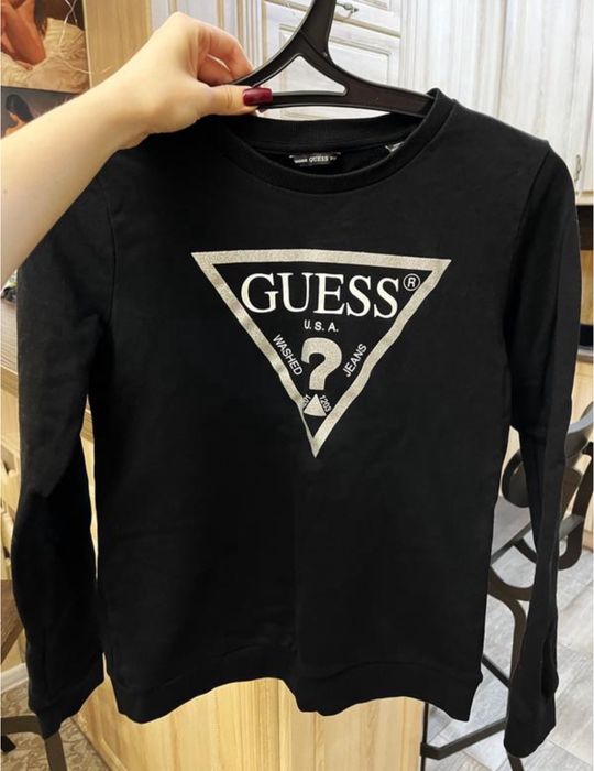 Свитшот худи guess гес оригинал реглан