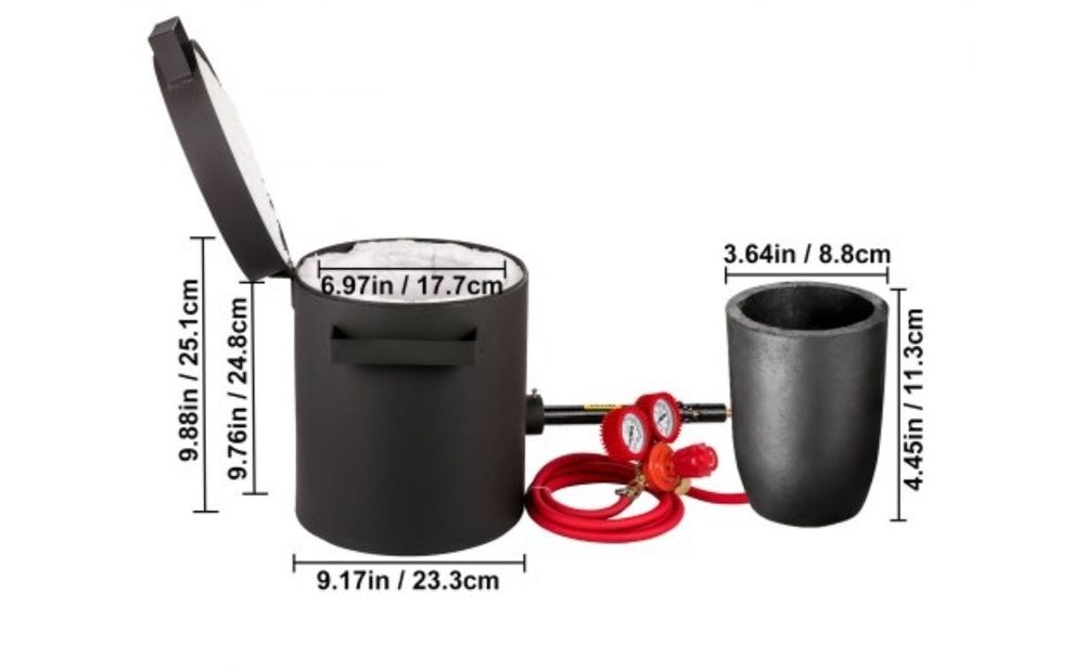 Kit Forja para fundir metal ourivesaria NOVO (PROMOÇÃO TEMPORÁRIA)