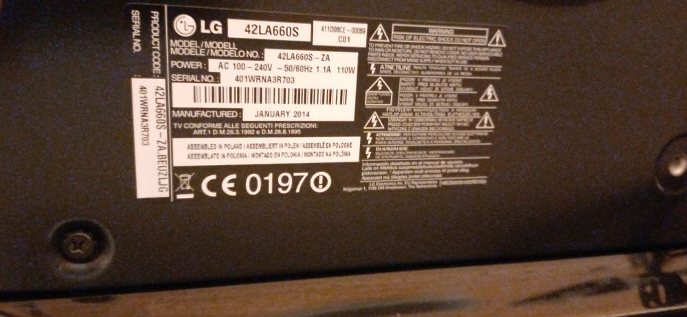 Negociável Televisão - LG 42LA660S Smart TV 42" - 3D - Óculos 3D x4