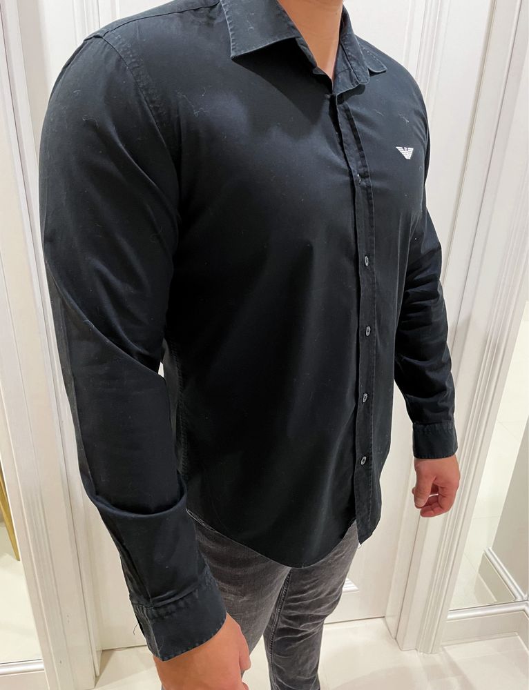Czarna koszula męska Emporio Armani rozmiar XL