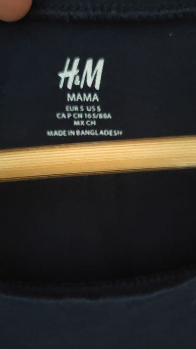 Bluzka ciążowa T-shirt H&M r. S granatowy