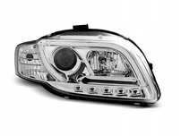 LAMPY REFLEKTORY AUDI A4 B7 04-08 TUBE CHROME DRL