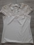 H&M bluzka koronka gipiura r. M